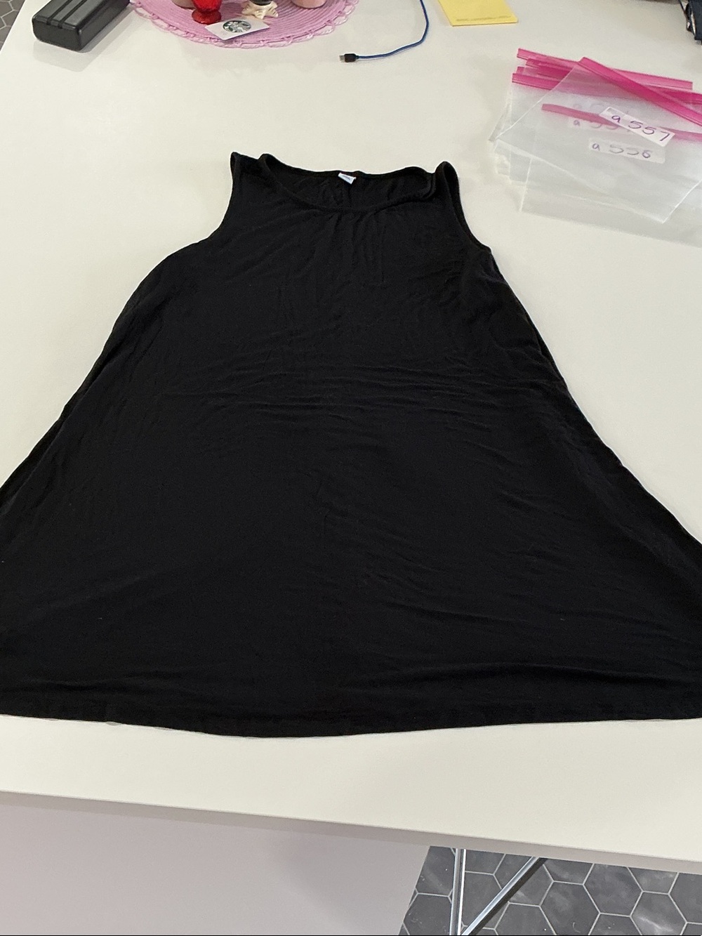 Old Navy Black Sleeveless A-Line Girls Dress